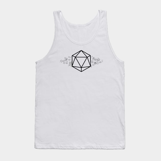 D20 Scattered Tank Top by randomgeekery